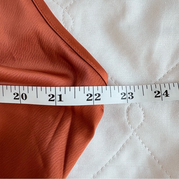 Missguided Orange Satin Midi Dress - Picture 12 of 14